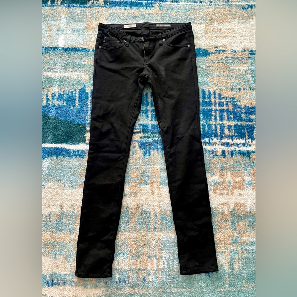 Women’s Black AG Legging Jeans Super Skinny Fit, 27R, Lightly Used
